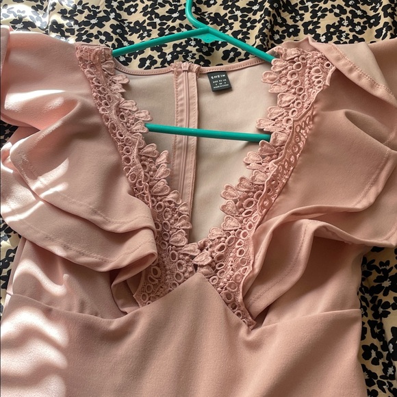SHEIN Pink Ruffled Jumpsuit - Picture 5 of 6